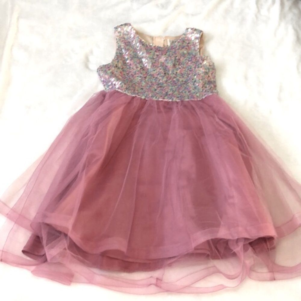 Blush by Us Angles Sequins and Tulle Dress Size 16 NWT